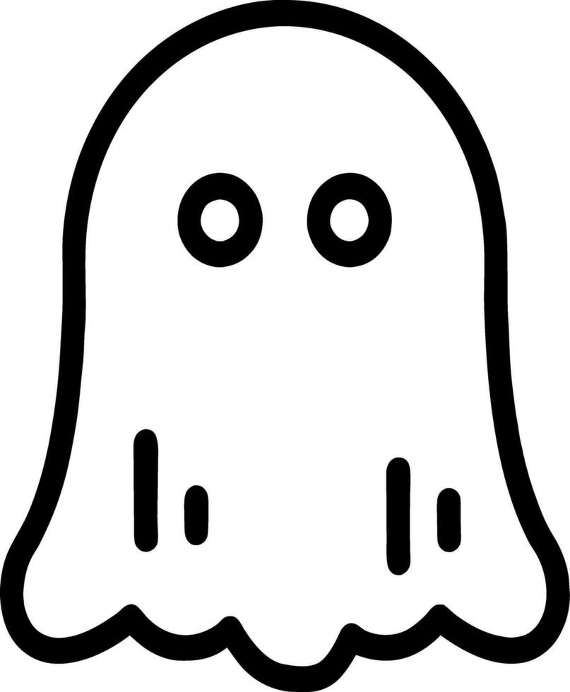 vektor illustration av spöke tecknad serie