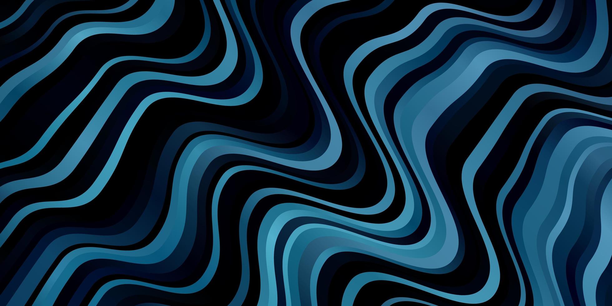 Hellblauer Vektorhintergrund mit gebogenen Linien brandneue farbenfrohe Illustration mit gebogenen Linien bestes Design für Ihr Werbeplakat-Banner vektor