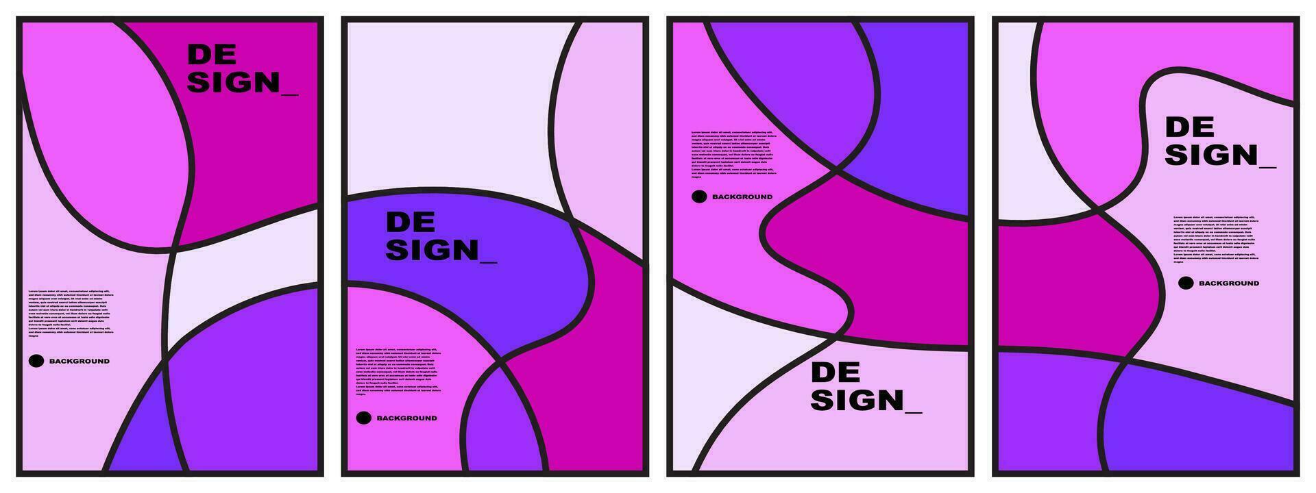 abstrakt eben Hintergrund einstellen zum Banner, Poster, Vorlage, Design, Flyer, Broschüre, usw vektor