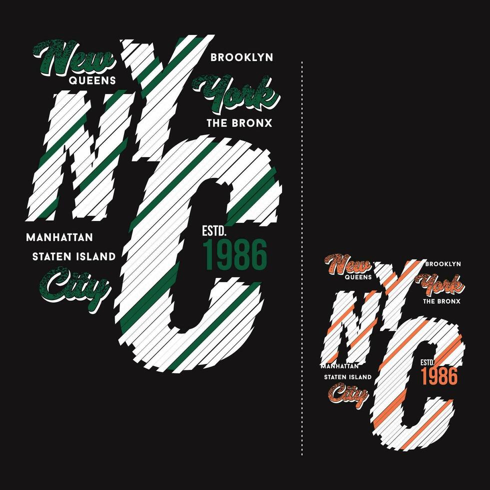 nyc Grafik, Typografie Design, Mode t Shirt, Vektor Illustration