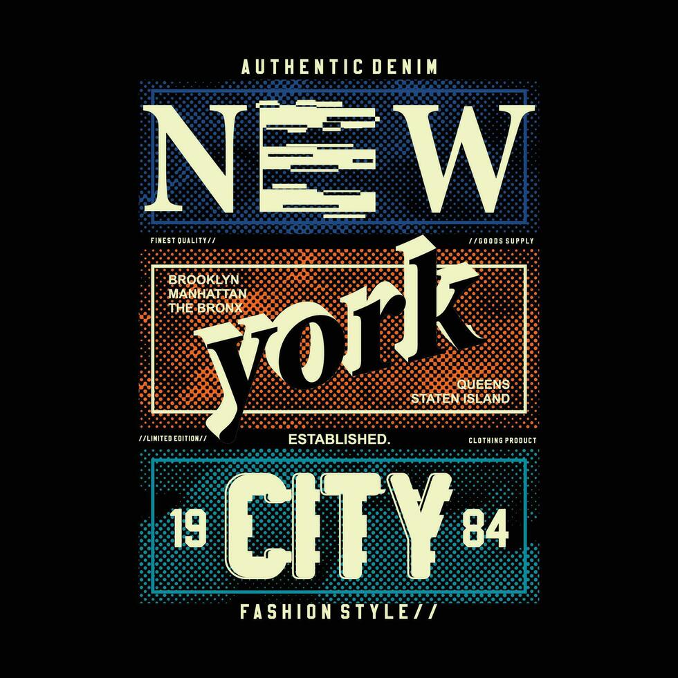 Neu York Stadt Grafik, Typografie Vektor, t Hemd Design, Illustration, gut zum beiläufig Stil vektor