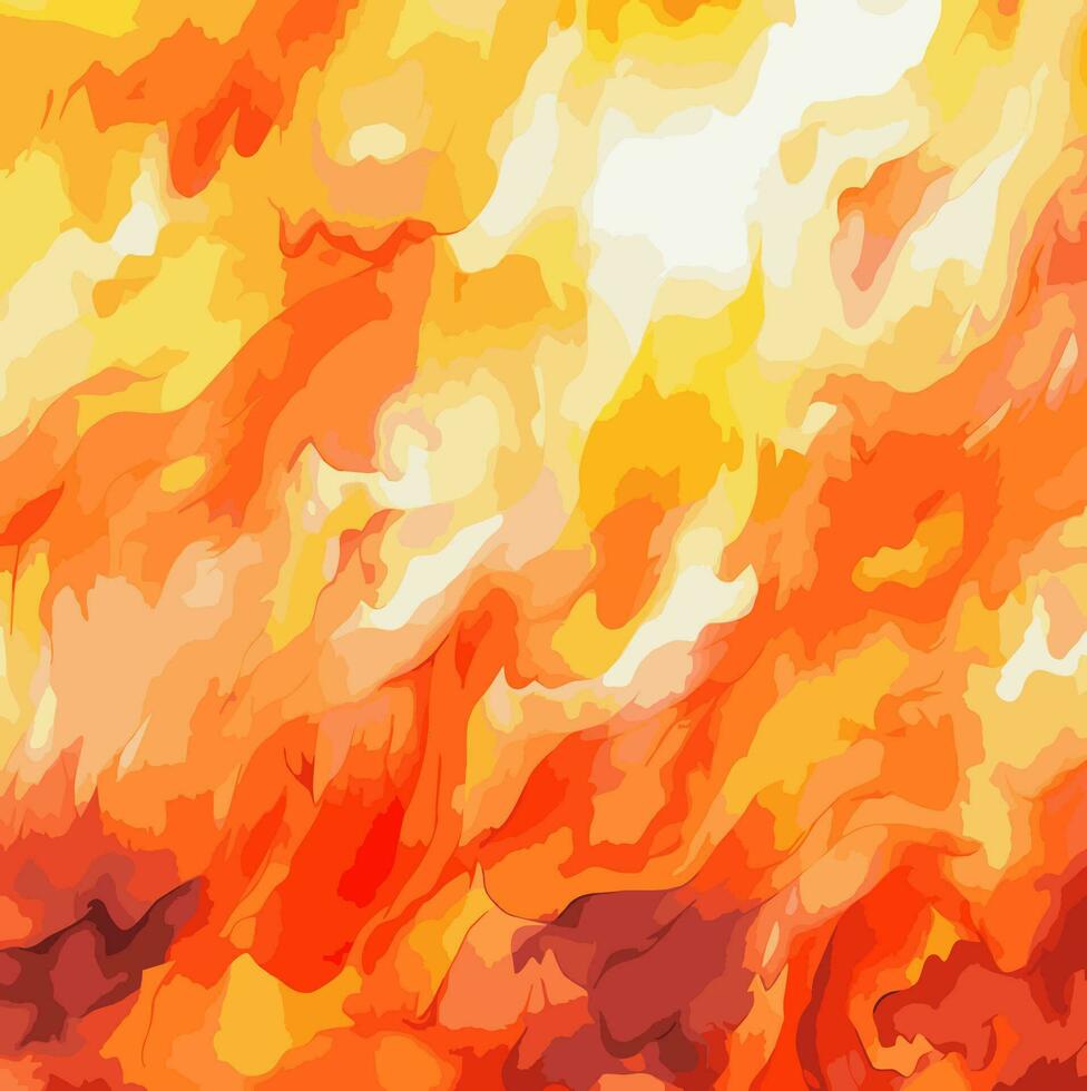 Feuer. Feuer Flamme Hintergrund. Farbe Vektor Illustration. Aquarell.