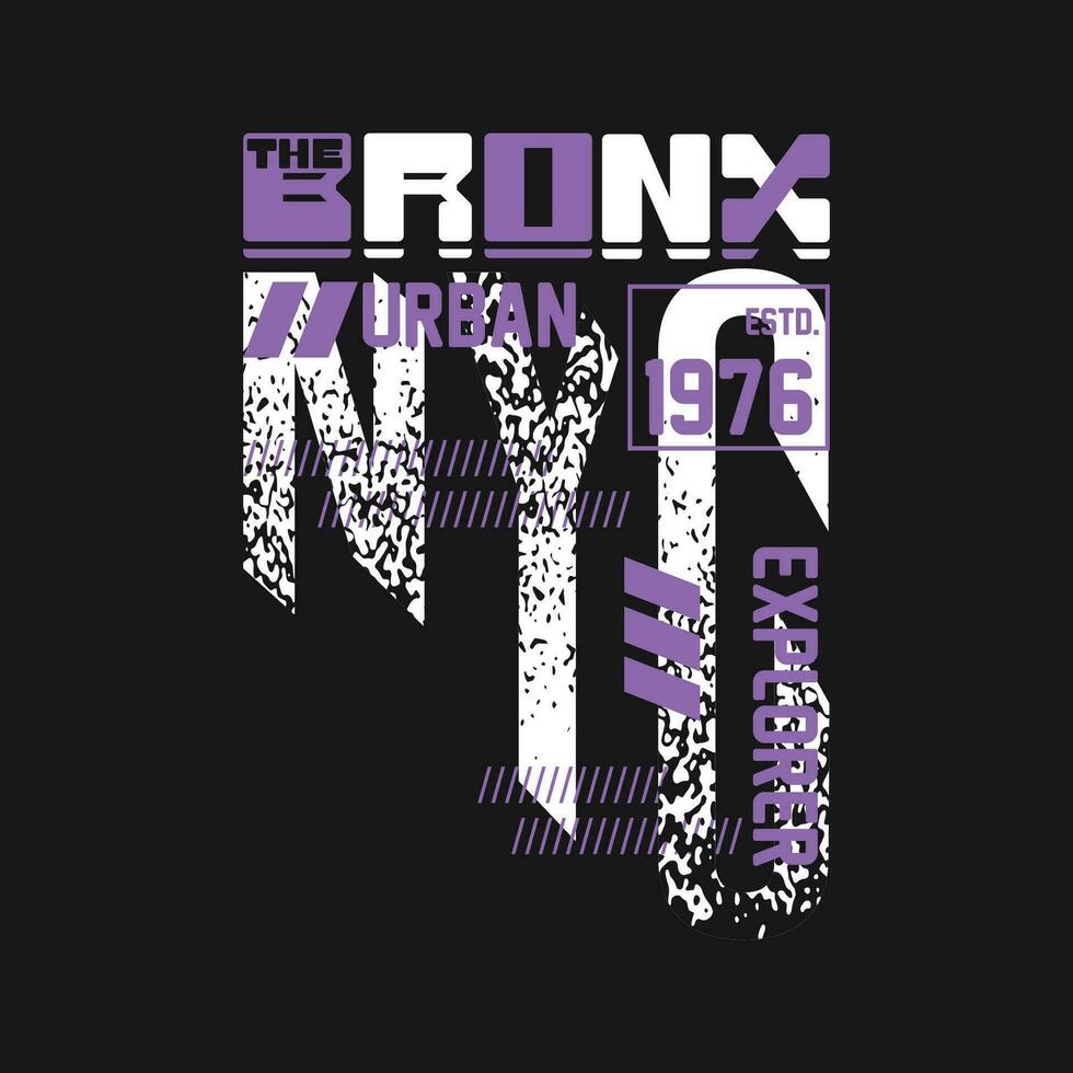 das Bronx Neu York Beschriftung abstrakt Grafik, Typografie Design, Mode t Shirt, Vektor Illustration