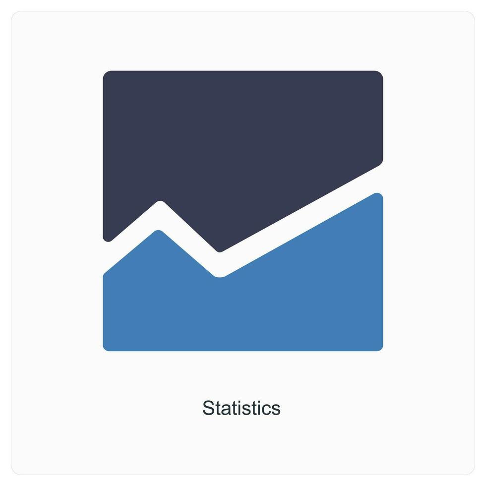 Statistiken und Diagramm Symbol Konzept vektor