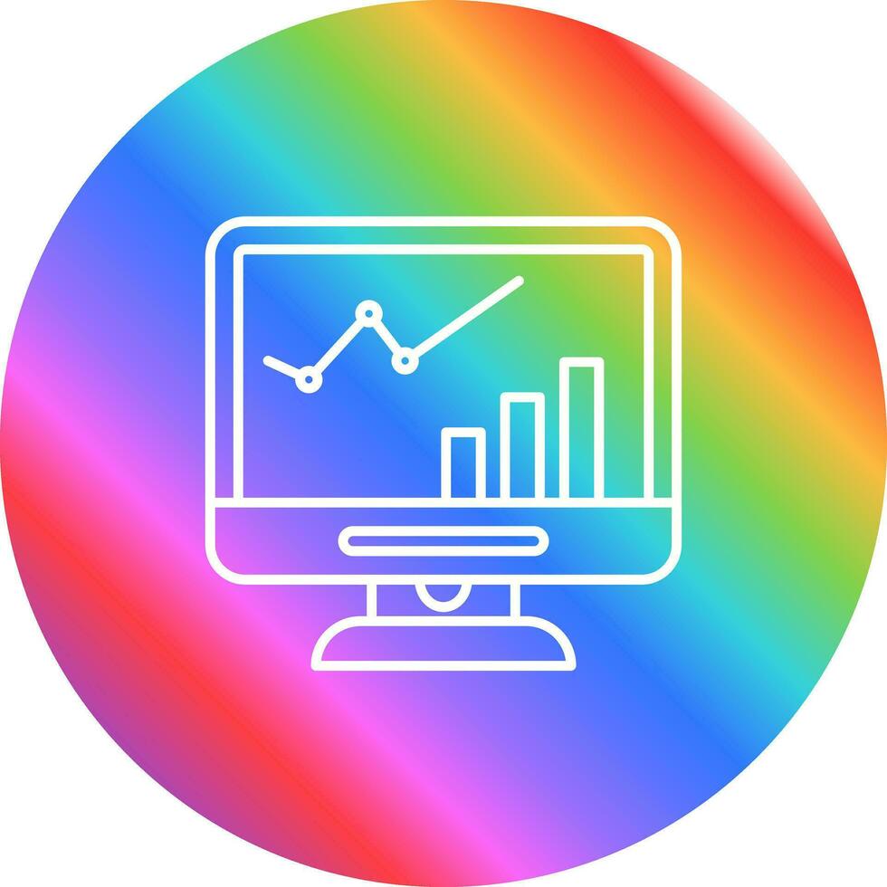 LCD-Wachstumsvektorsymbol vektor