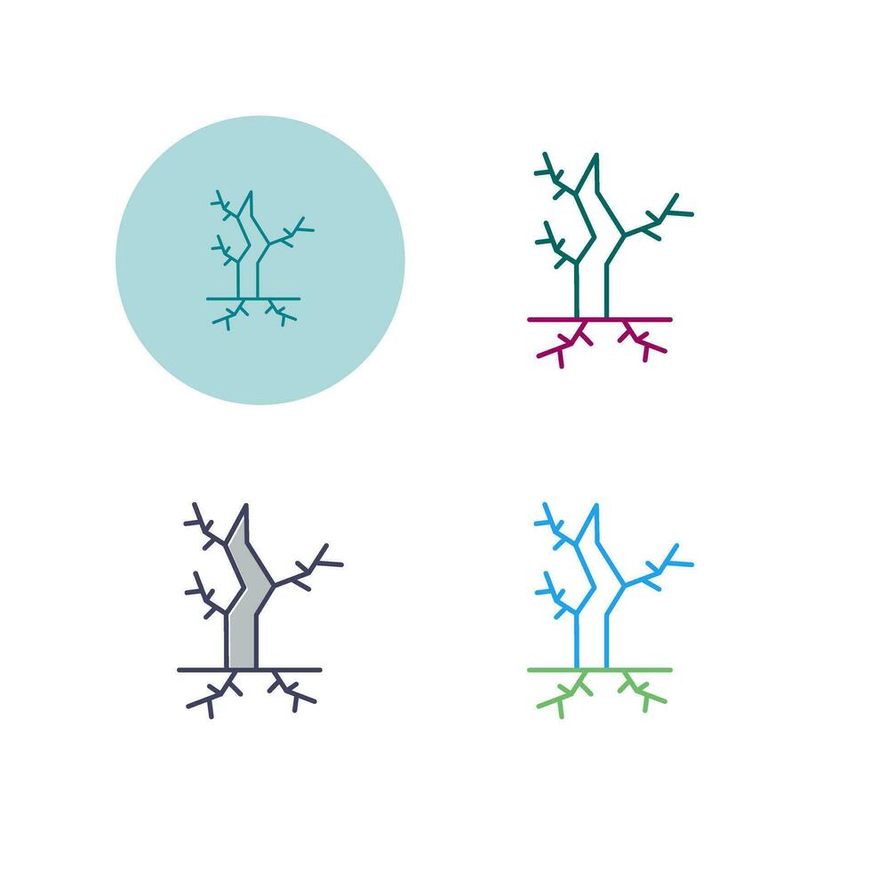 död- träd vektor ikon