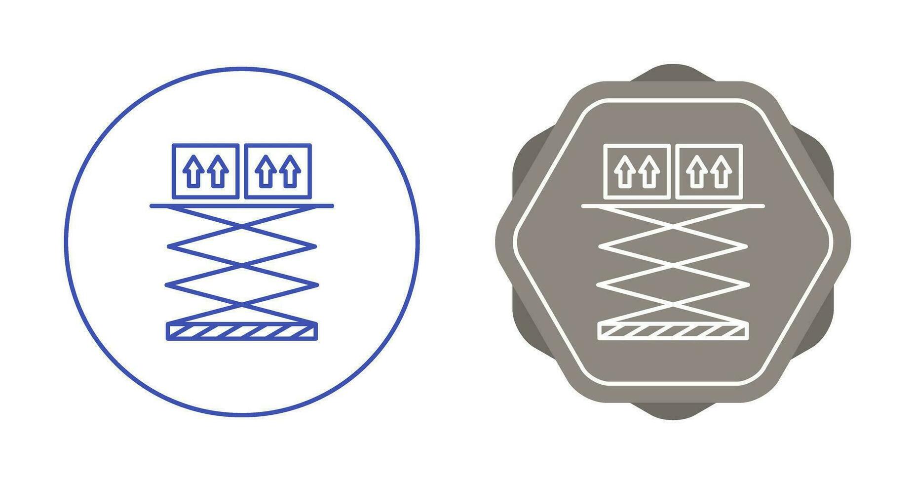 Vektorsymbol für Hebebox vektor