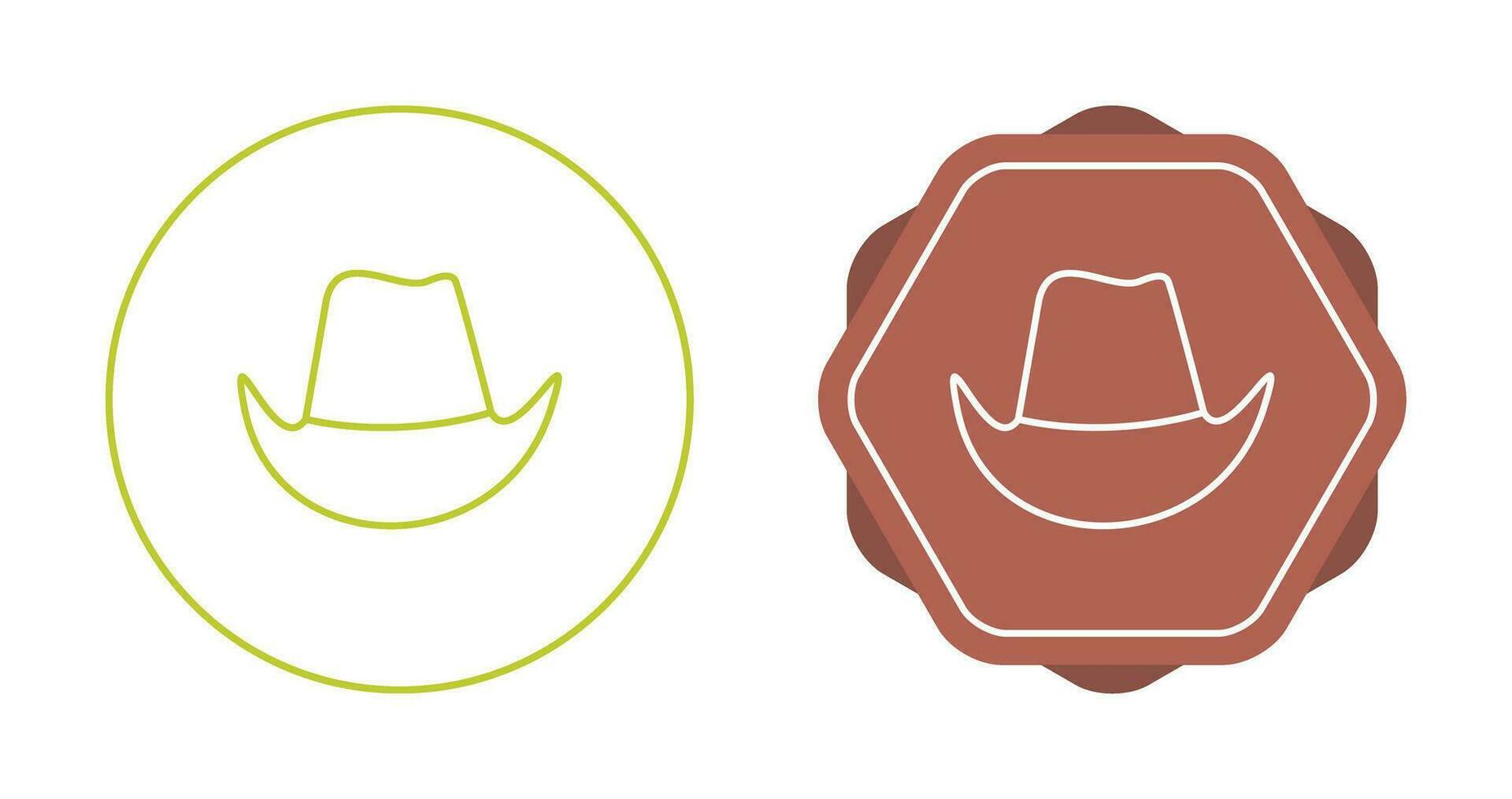 Cowboy-Hut-Vektor-Symbol vektor