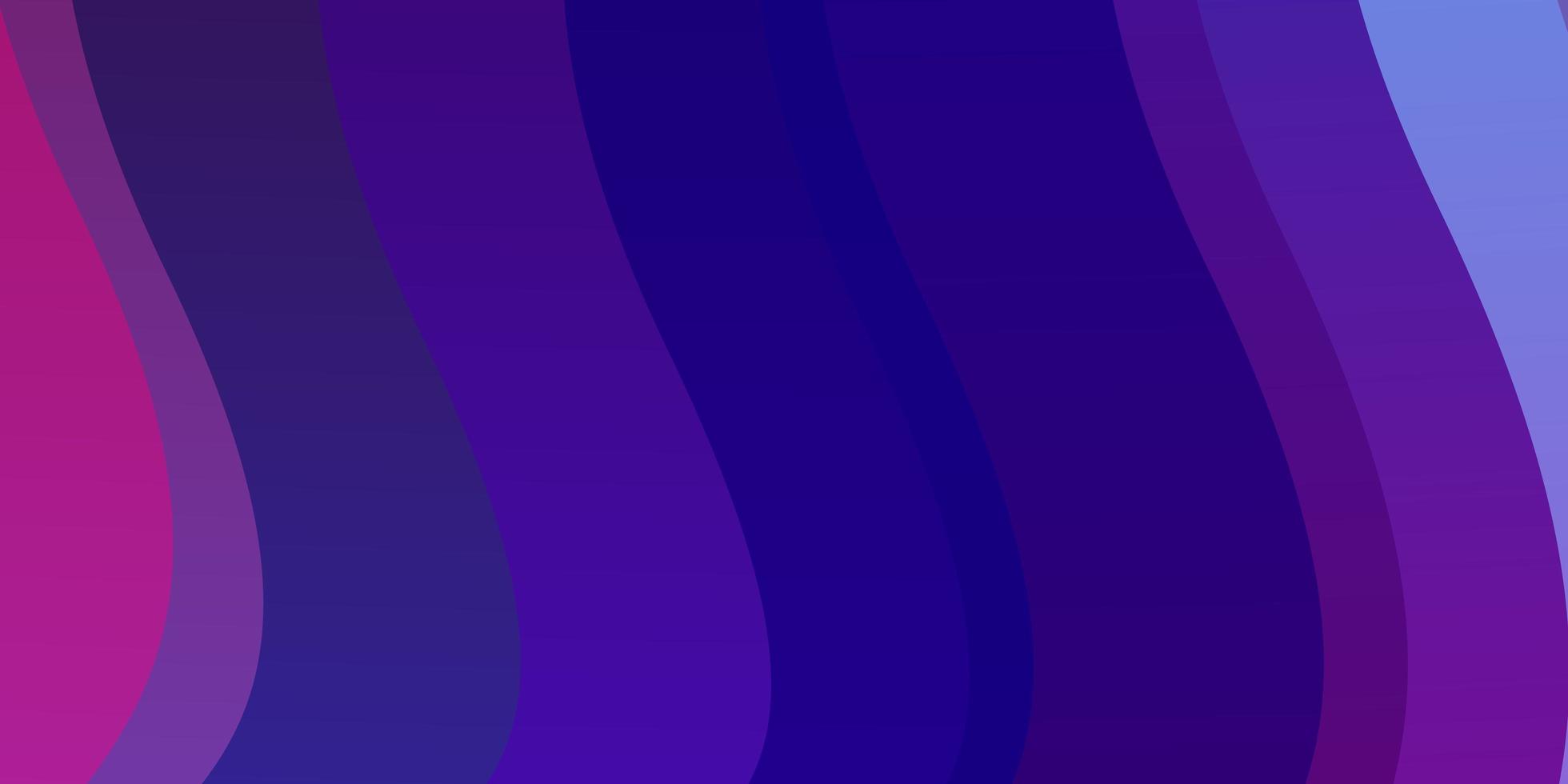 mörkrosa blå vektormönster med kurvor vektor