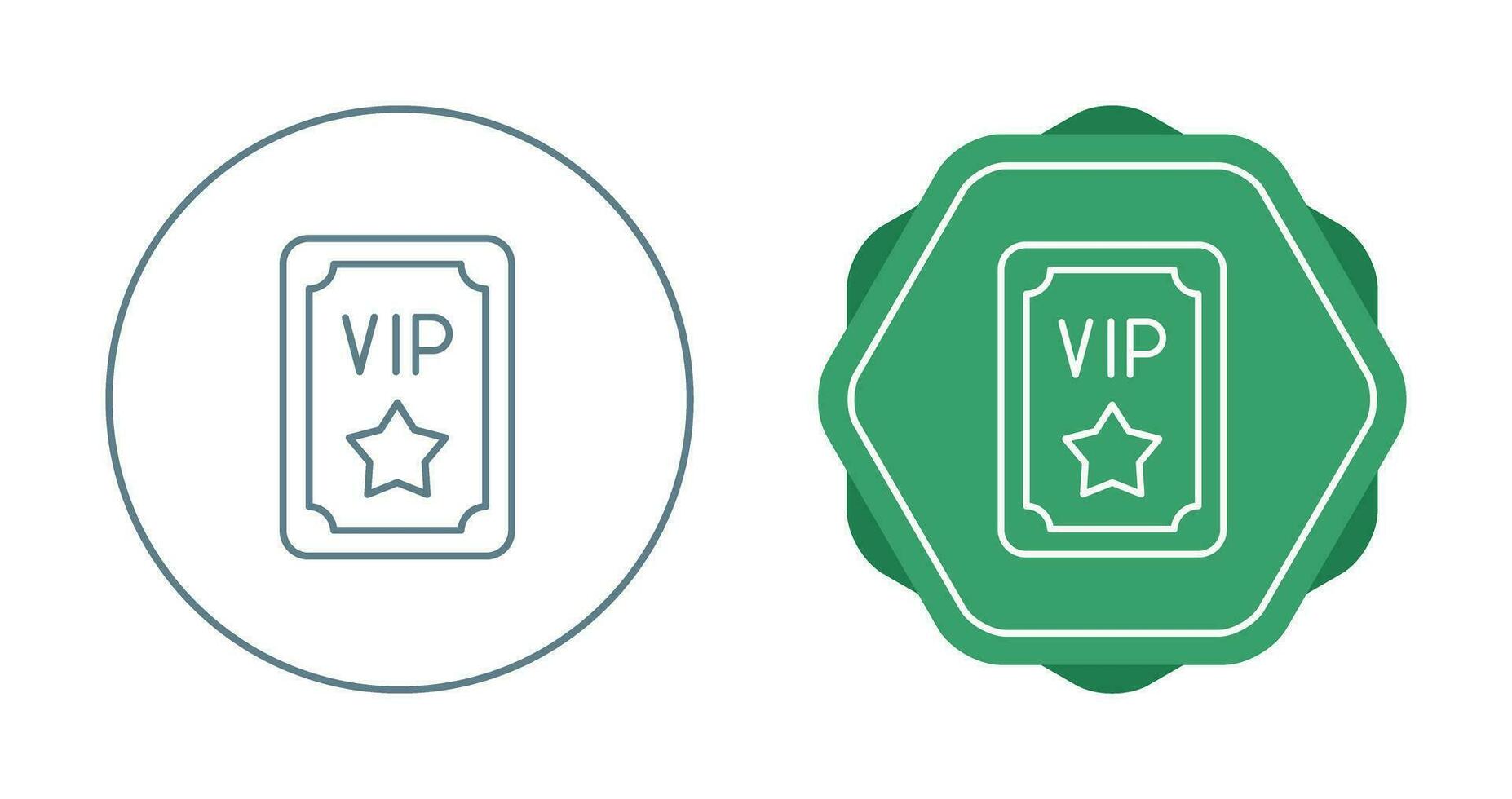 VIP-Pass-Vektor-Symbol vektor