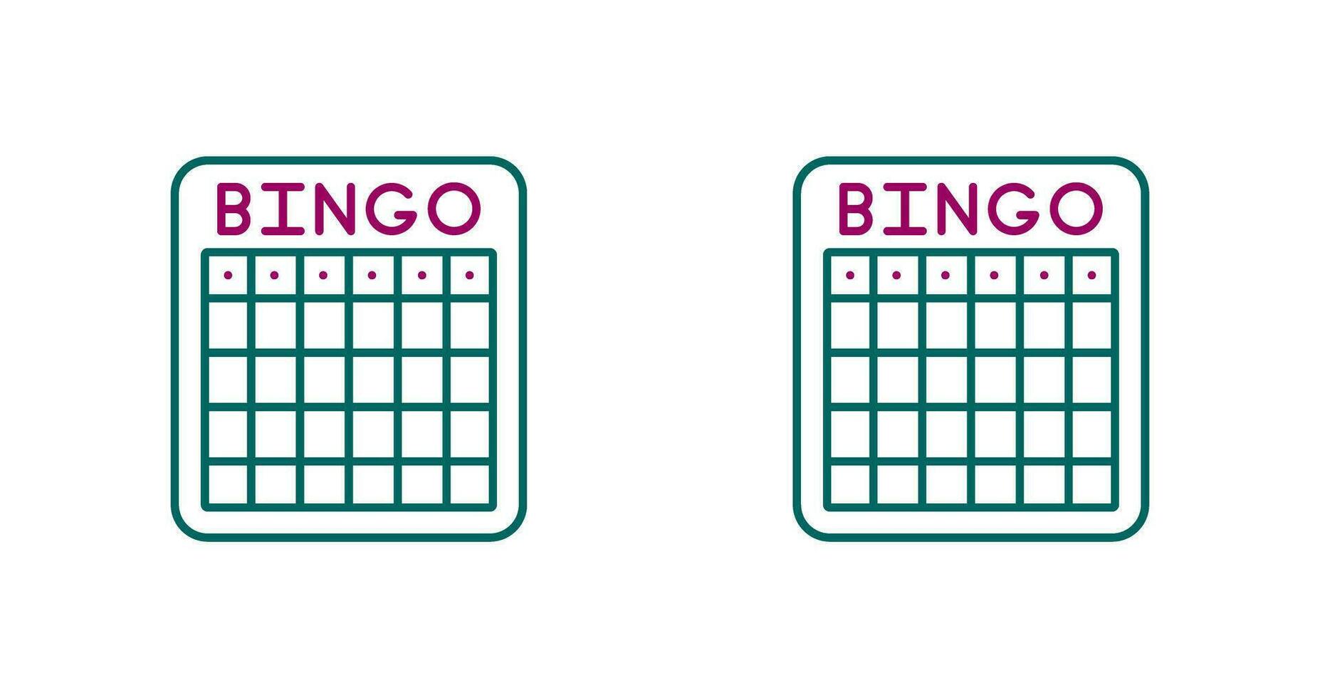 bingo vektor ikon