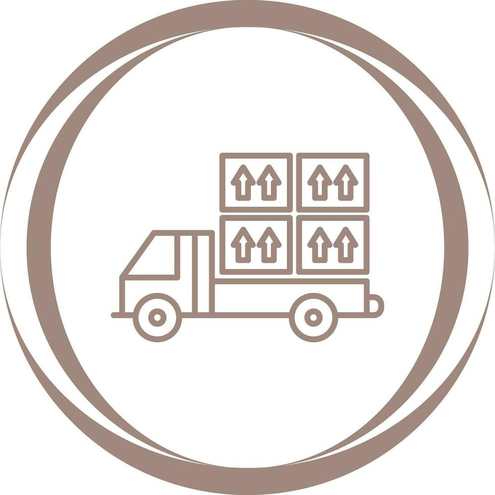 geladenes LKW-Vektorsymbol vektor