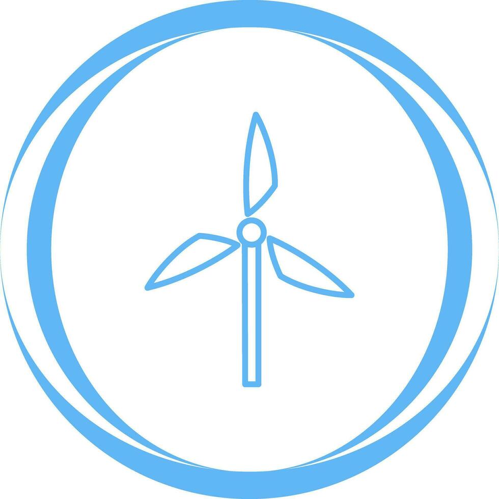 Symbol für Windmühlenvektor vektor