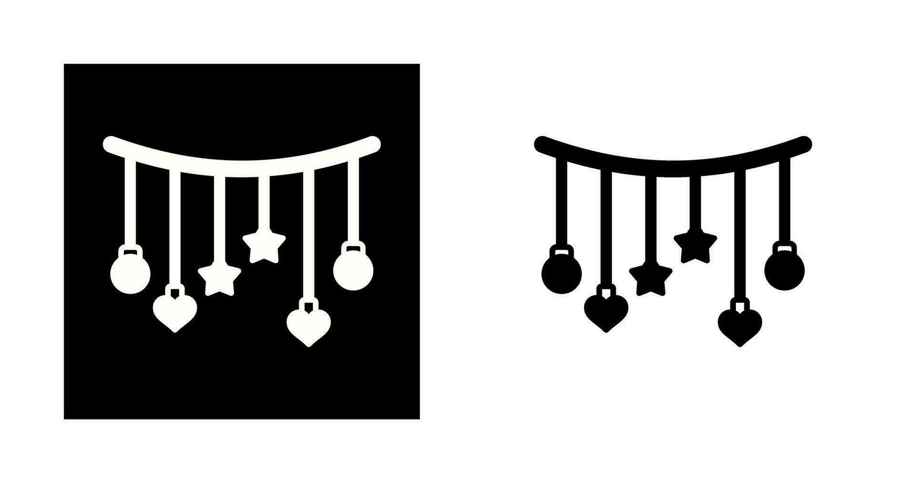 Girlanden-Vektor-Symbol vektor