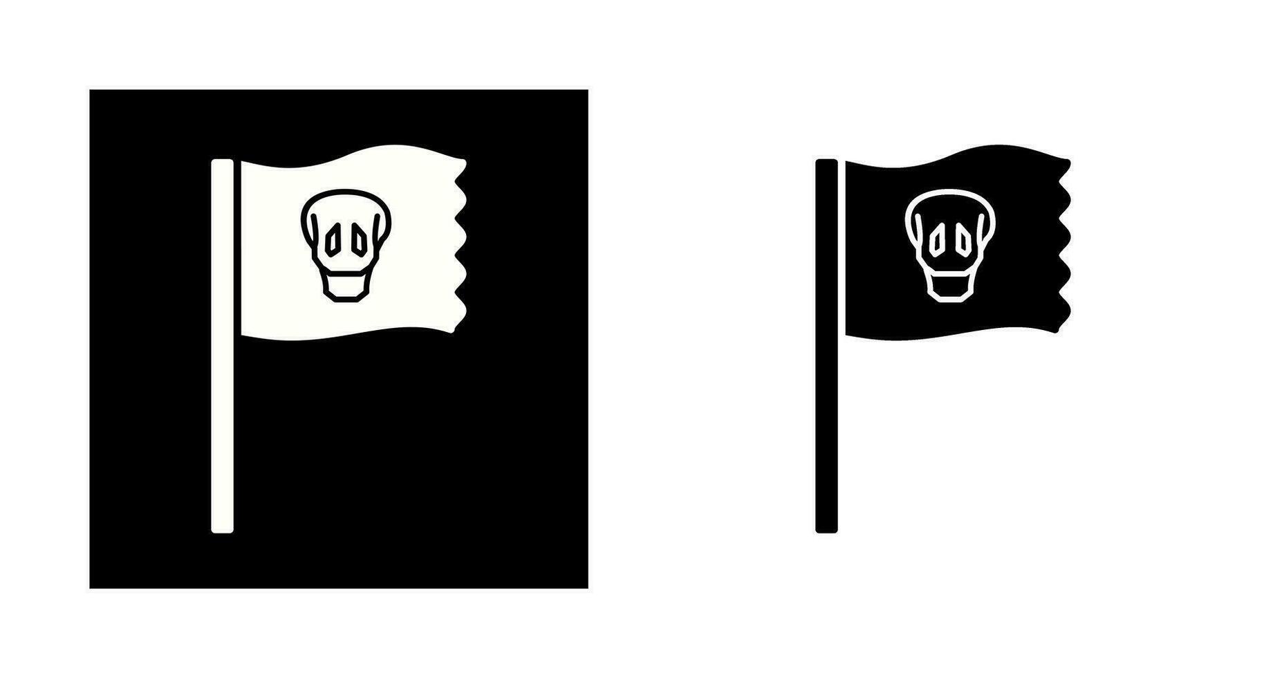 Piratenflaggen-Vektorsymbol vektor