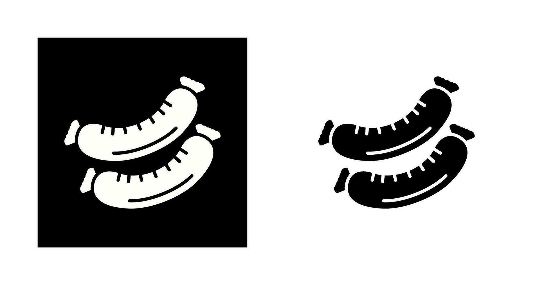 Wurst-Vektor-Symbol vektor