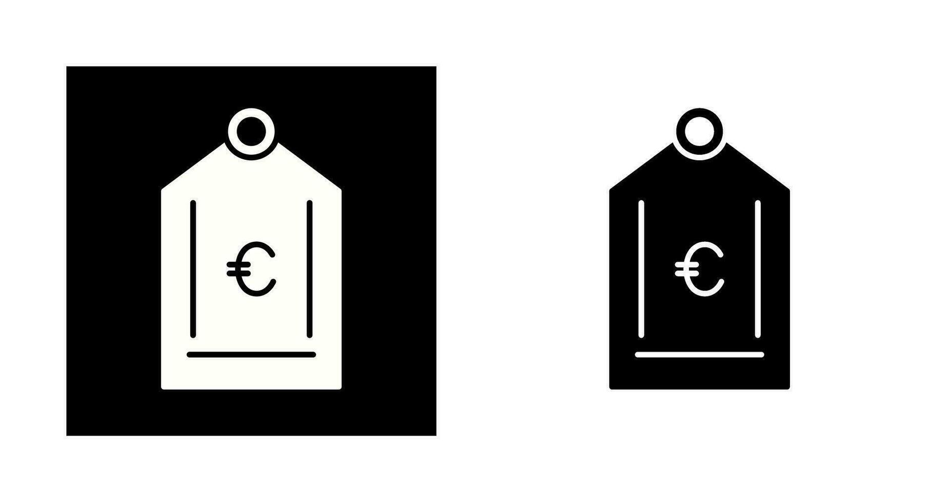 euro märka vektor ikon