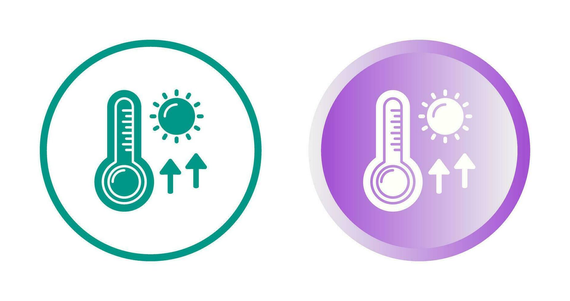 hög temperaturer vektor ikon