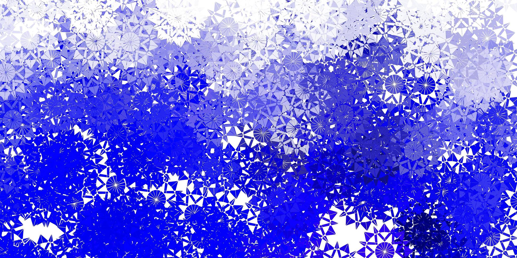 ljusblå vektorbakgrund med julsnöflingor vektor