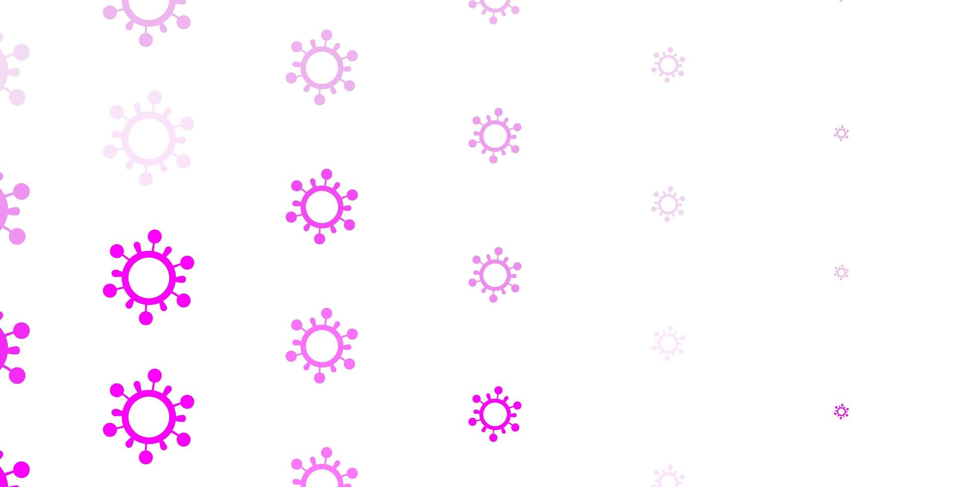 ljus lila rosa vektor konsistens med sjukdomssymboler