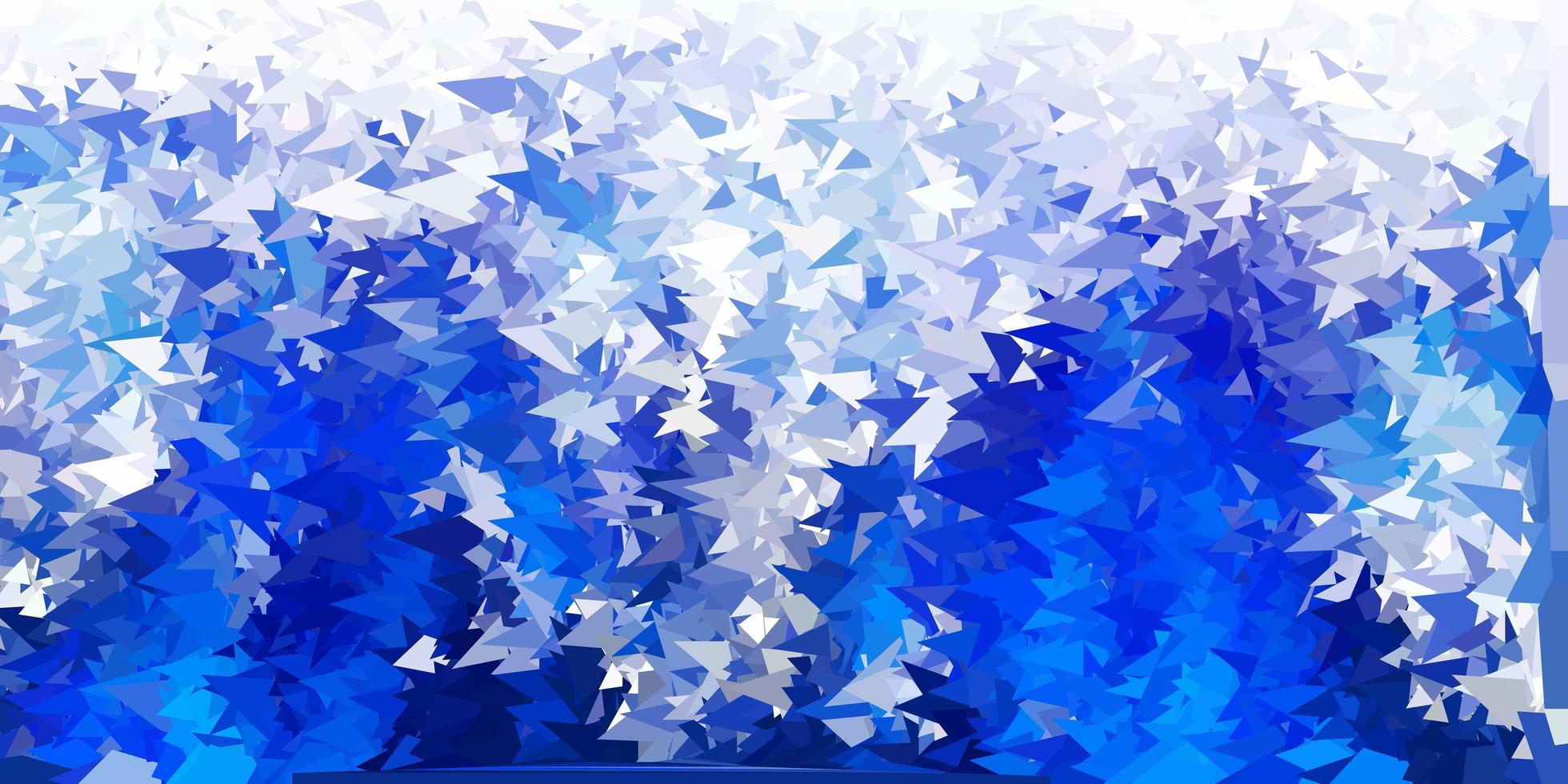 mörkblå vektor triangel mosaik bakgrund
