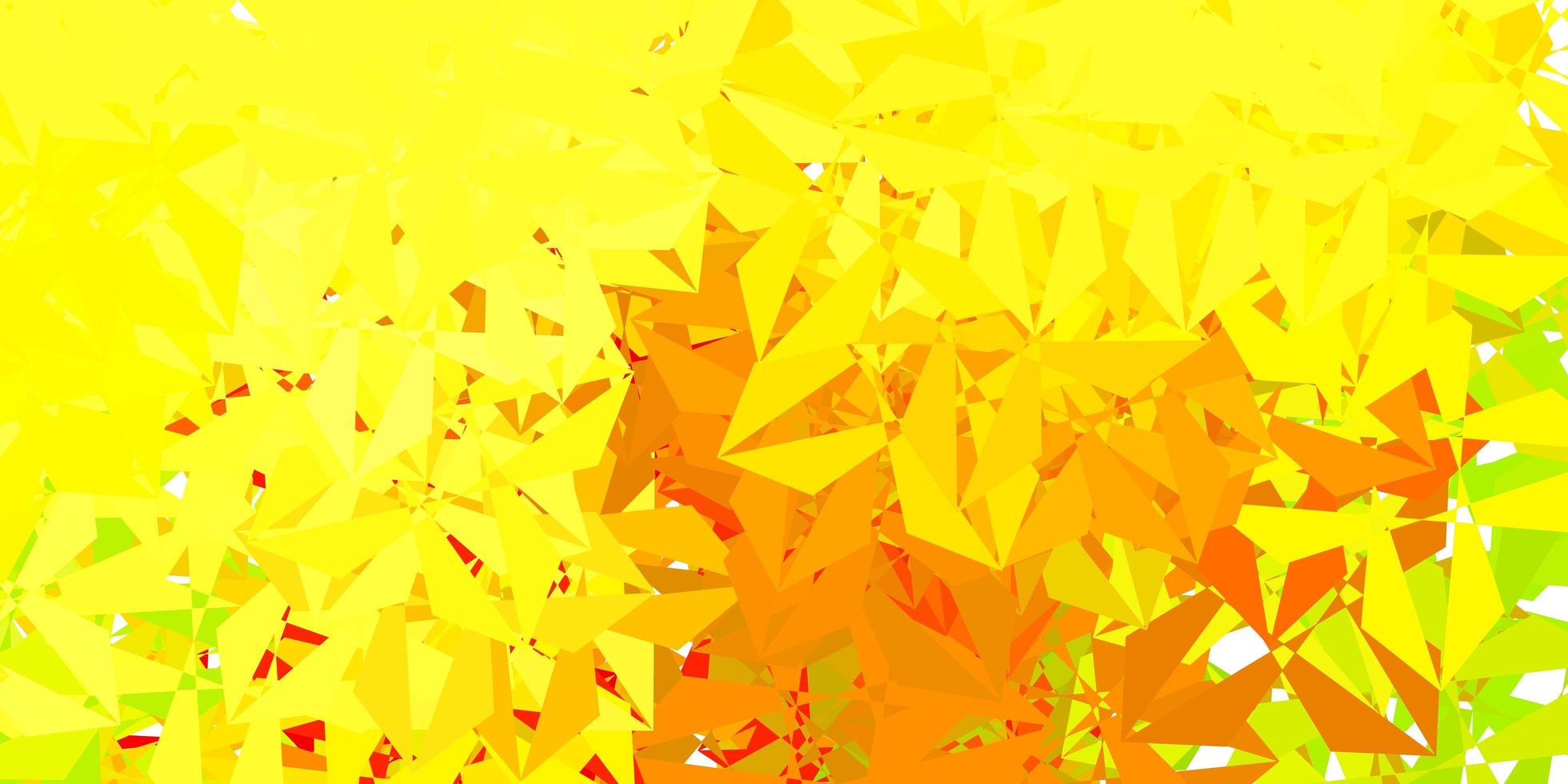 mörkgrön gul vektor polygonal bakgrund