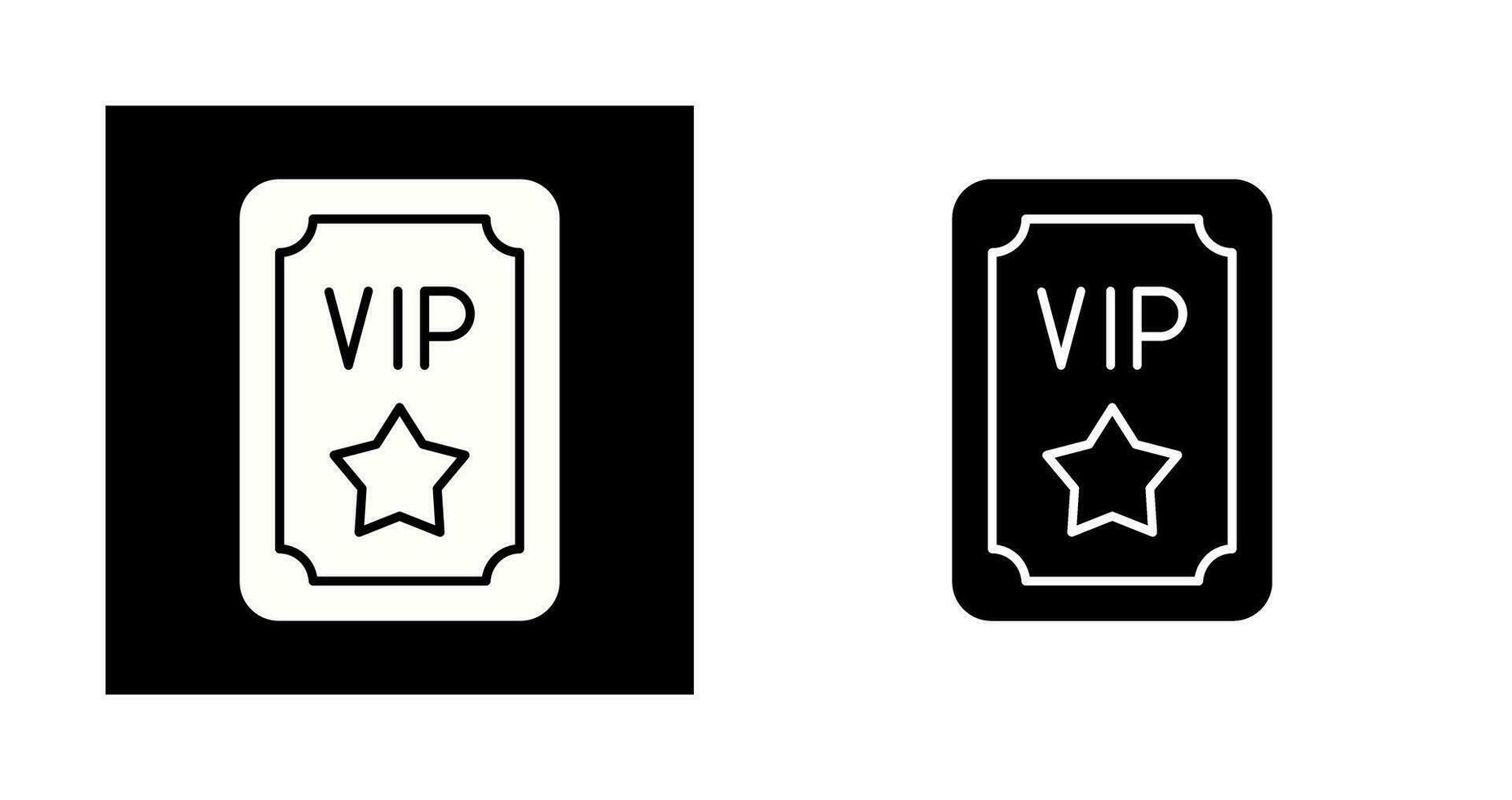 VIP-Pass-Vektor-Symbol vektor