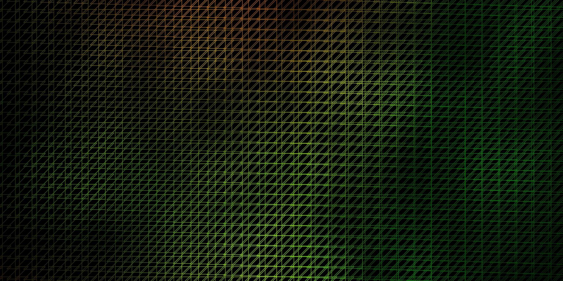 mörkgrön gul vektor bakgrund med linjer