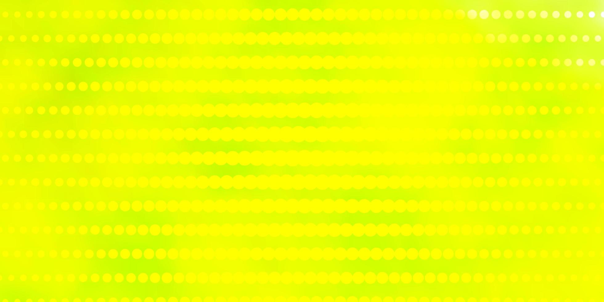 ljusgrön gul vektorlayout med cirklar vektor