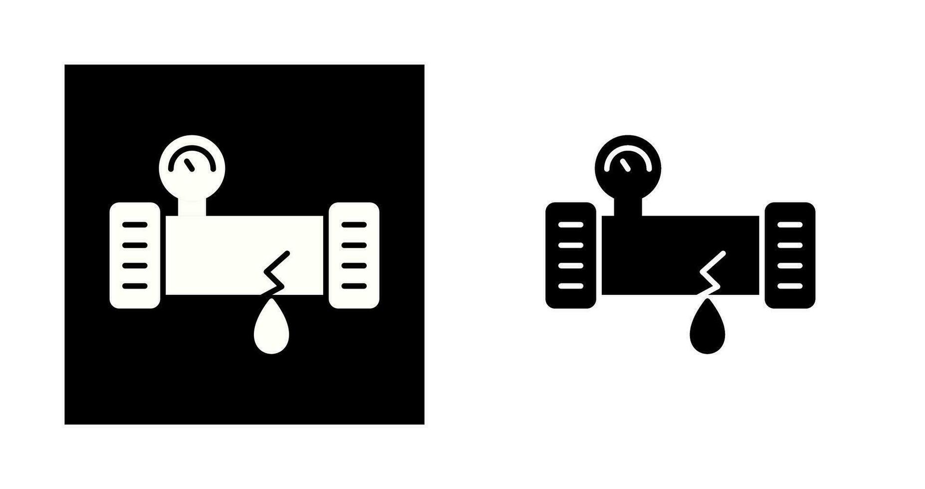 Vektorsymbol für defektes Rohr vektor