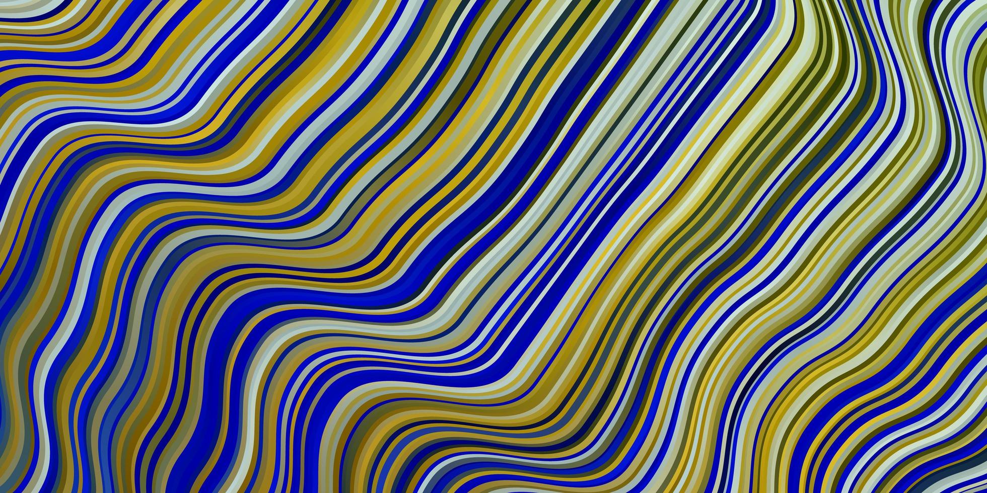 hellblaue gelbe Vektorvorlage mit Linien vektor