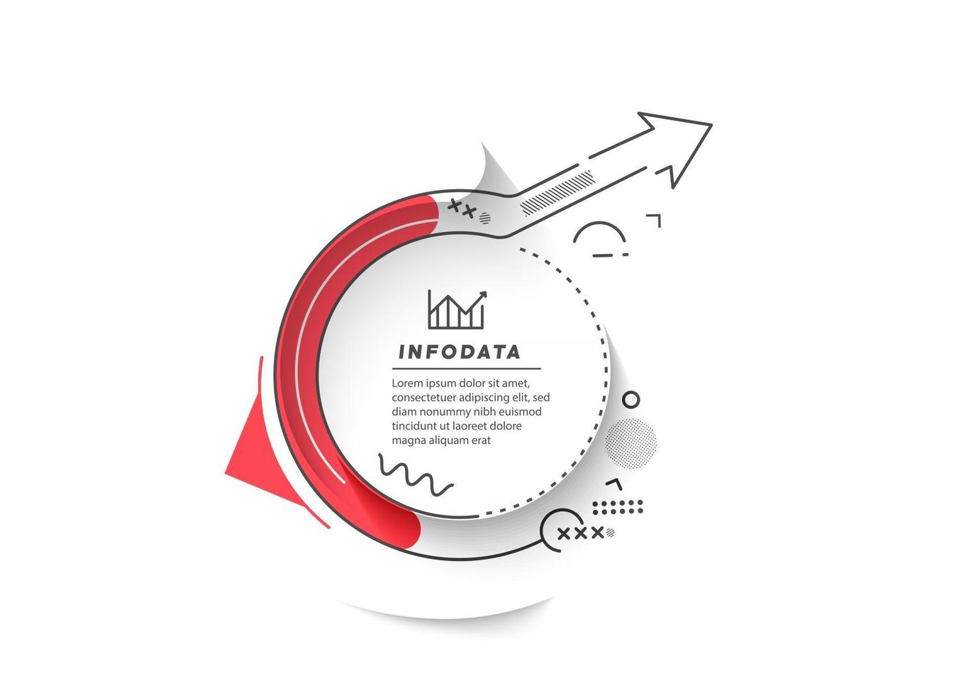 designelement för affärsinfografik. modernt infokart, marknadsföringsdiagram och diagram, stapeldiagram. vektor