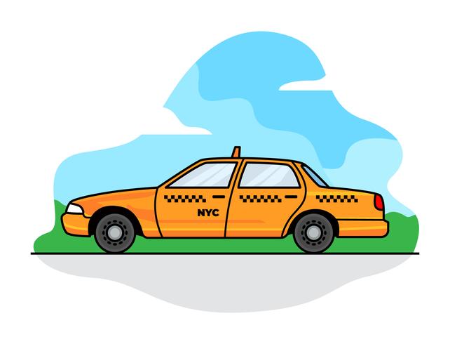 New Yorker Taxi vektor