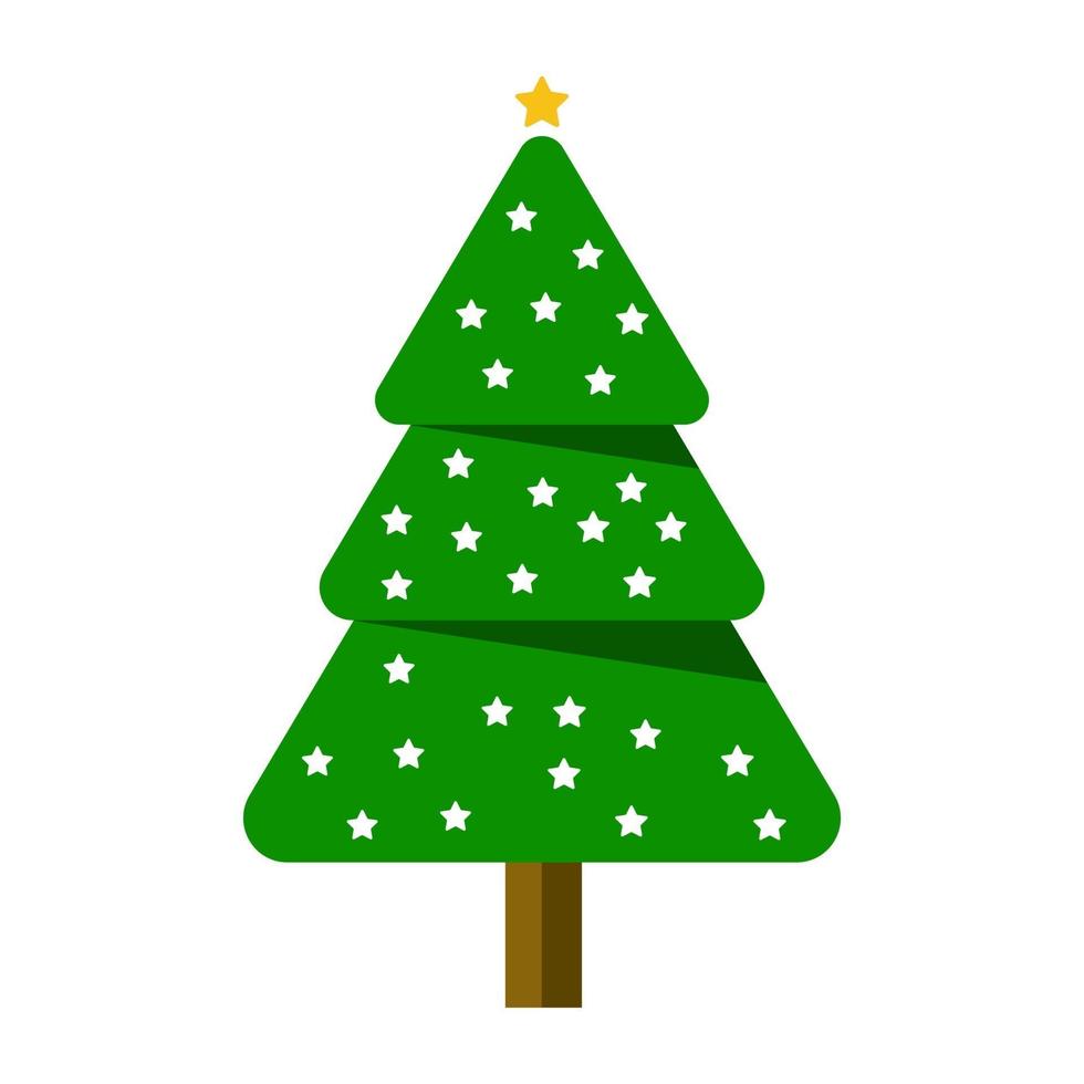 dekorativer Weihnachtsbaum vektor