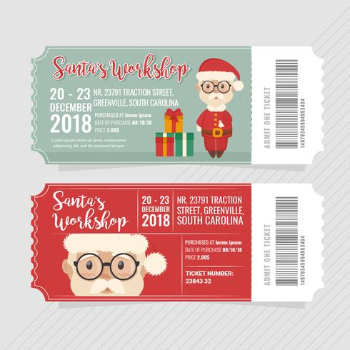 Vector Santa 'Workshop Tickets