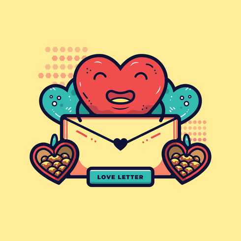 Valentine Candy Hearts-Vektor vektor