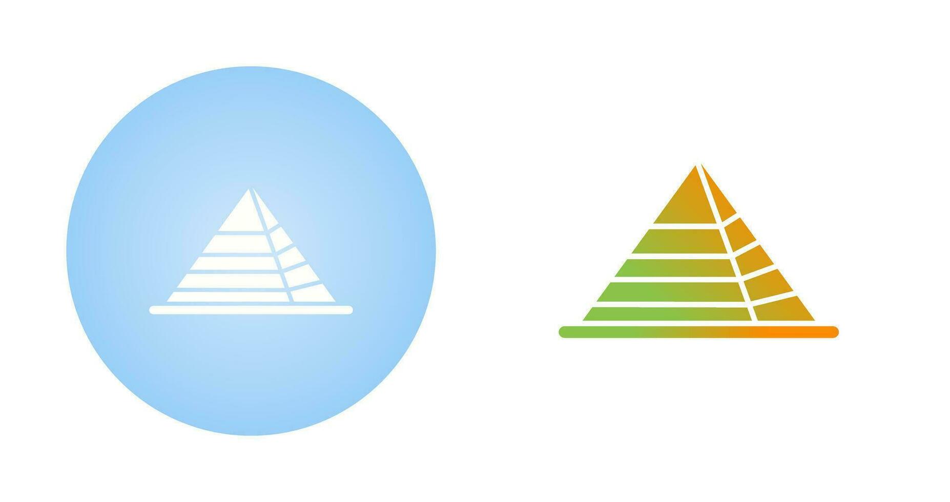 Symbol für Pyramidenvektor vektor