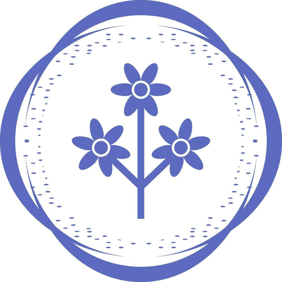 blomma gren vektor ikon