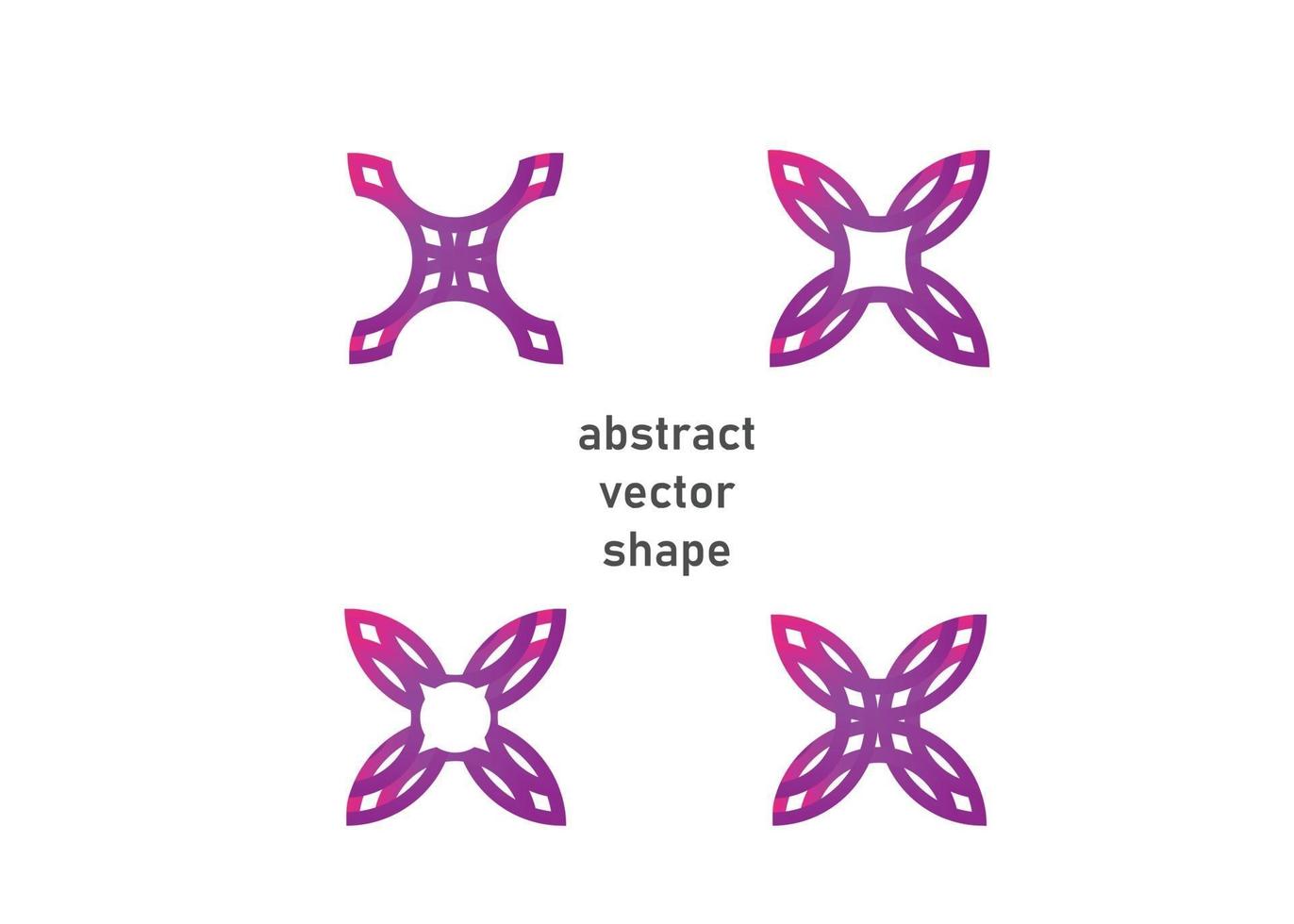 abstrakte geometrische Form. moderne geometrische Form des Farbverlaufs vektor