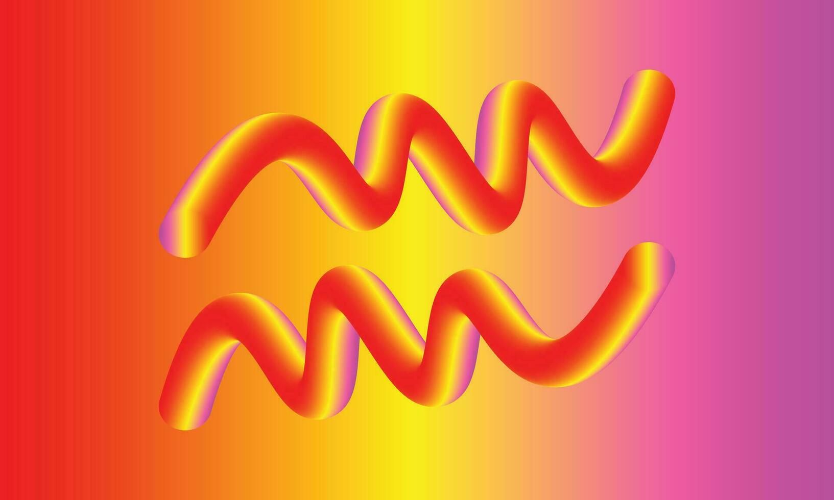 abstrakt Flüssigkeit mehrere Farben geometrisch Kompositionen mit Gradient 3d Welle gestalten Hintergrund mit bunt vektor