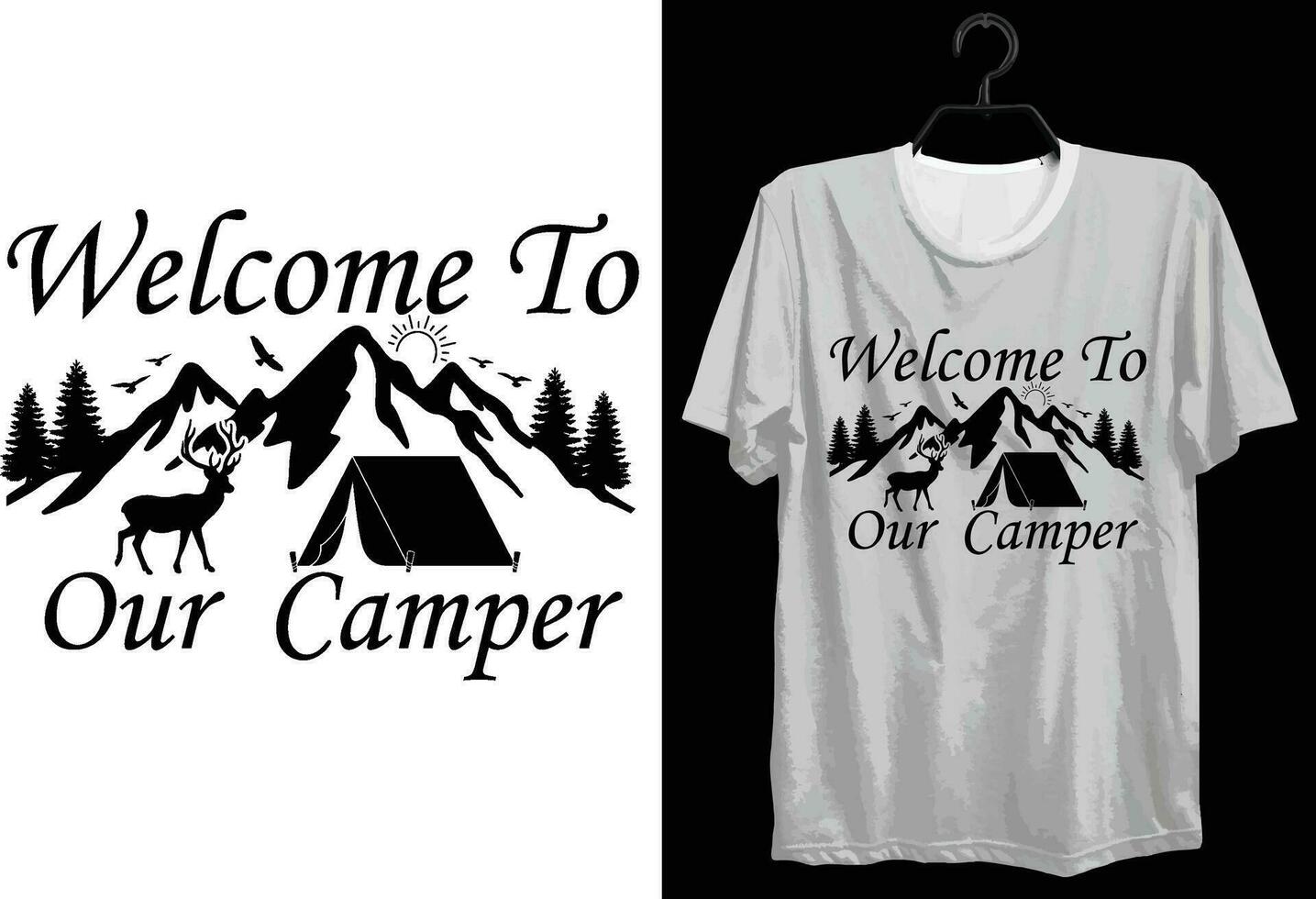 Camping T-Shirt Design. komisch Geschenk Camping T-Shirt Design zum Lager Liebhaber. Typografie, Brauch, Vektor T-Shirt Design. Welt alle Wohnmobil T-Shirt Design zum Abenteuer