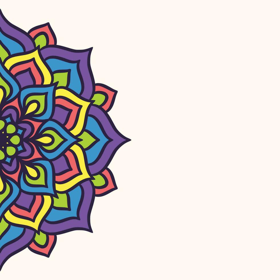 Mandala Runde Ornament Hintergrundvorlage vektor