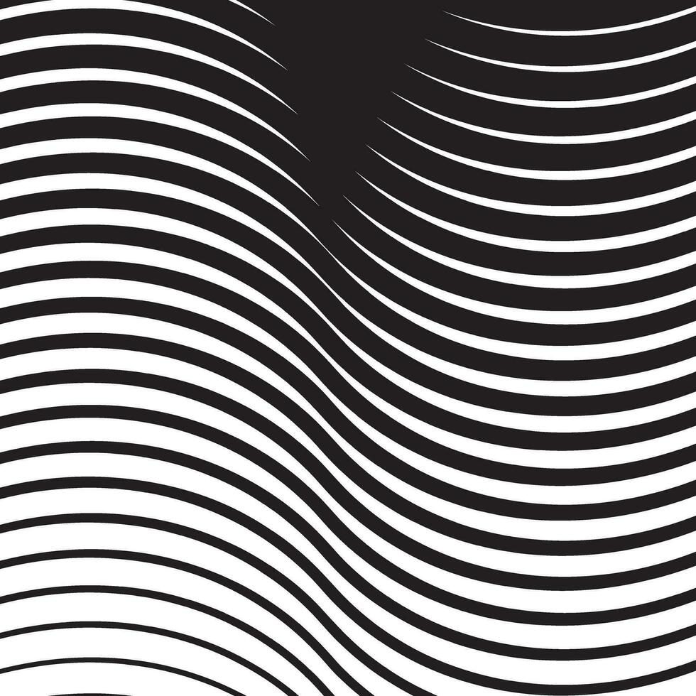 abstrakt geometrisch schwarz groß zu klein Welle Linie Muster, perfekt zum Hintergrund, Hintergrund vektor