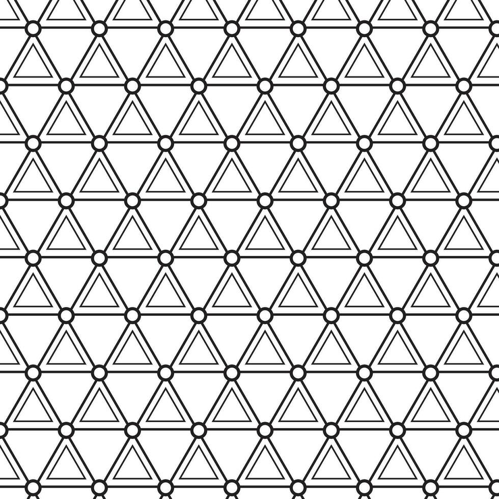 abstrakt geometrisch schwarz Dreieck Punkt Muster Vektor, perfekt zum Hintergrund, Hintergrund vektor