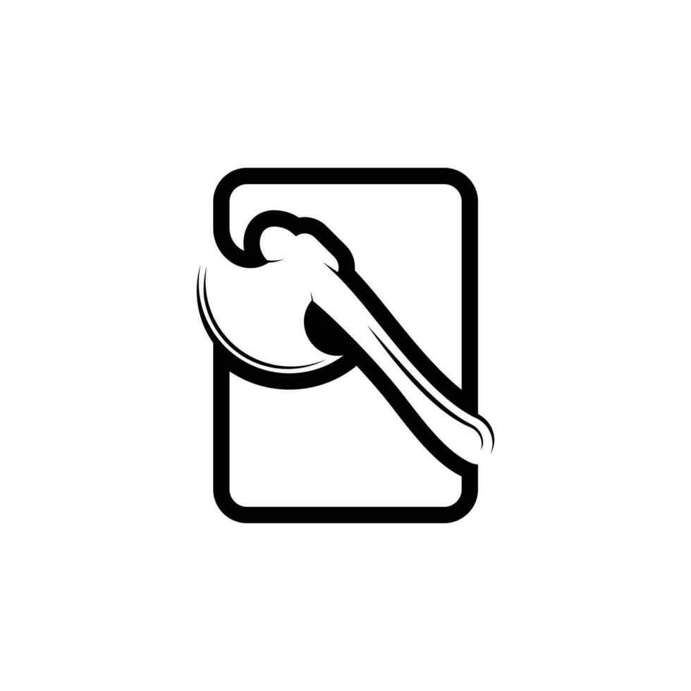 yxa logotyp, trä skärande verktyg vektor ikon, silhuett design