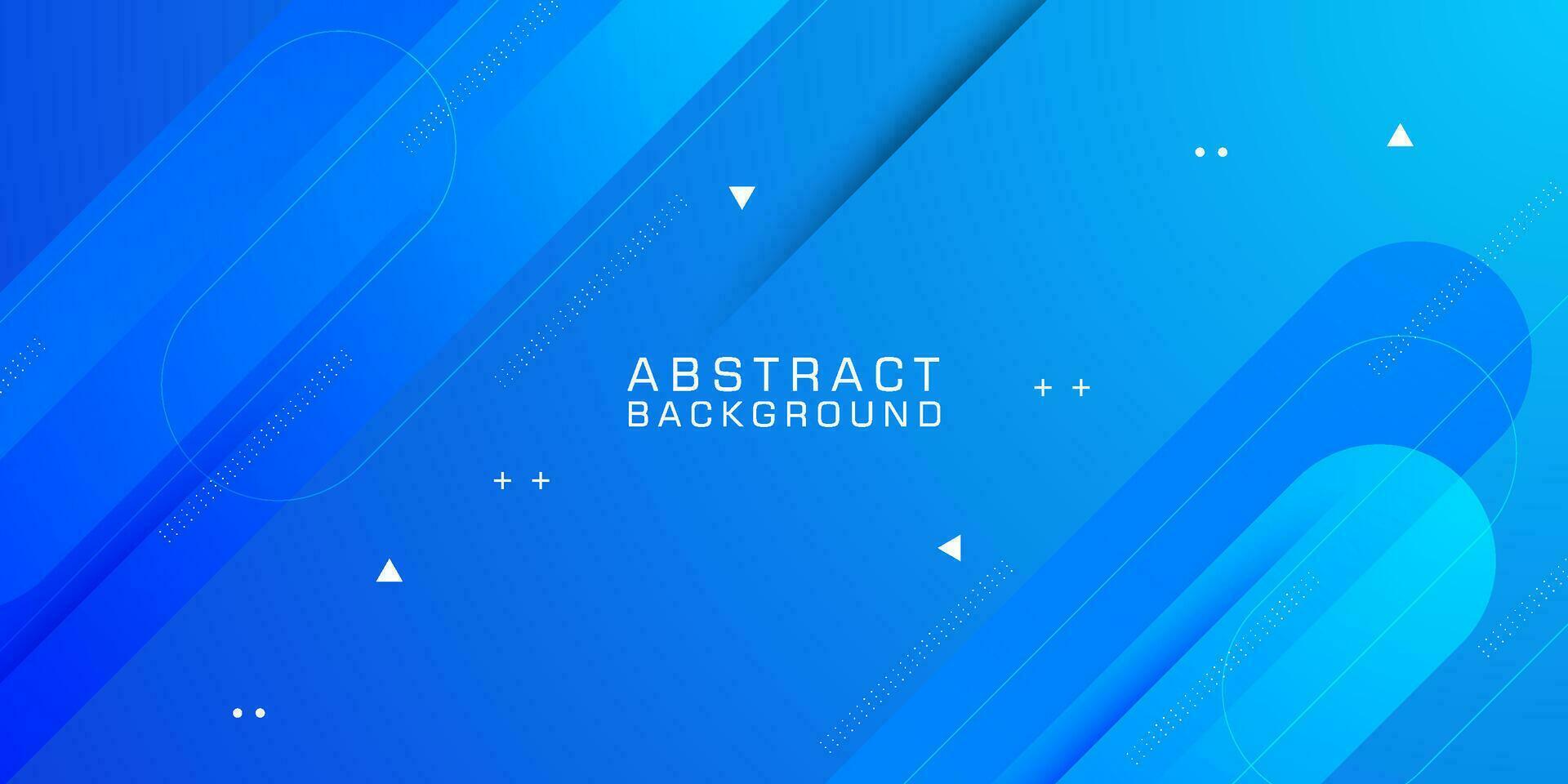 dynamisch abstrakt bunt Blau Gradient Illustration geometrisch Hintergrund mit einfach Formen Muster. cool und Clever Design. eps10 Vektor