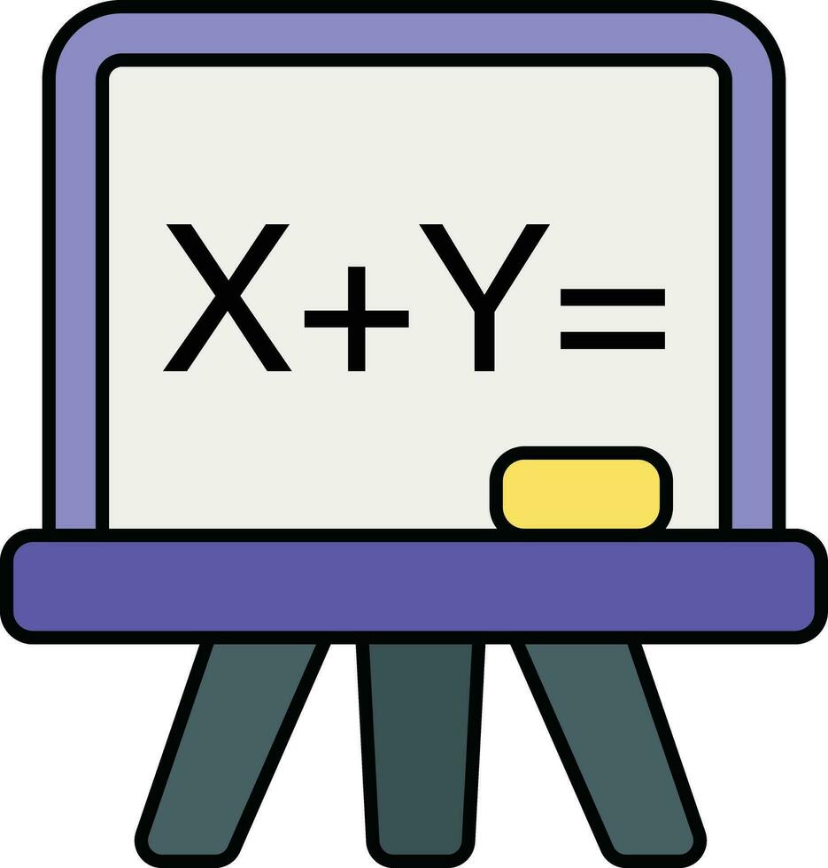 matematik Färg översikt ikoner design stil vektor