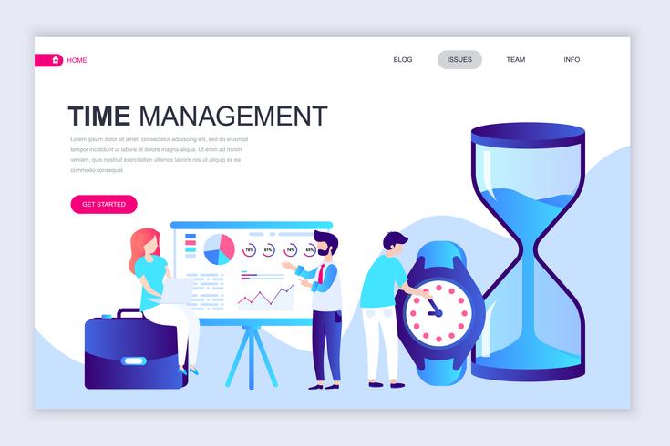 Time Management Webbanner vektor