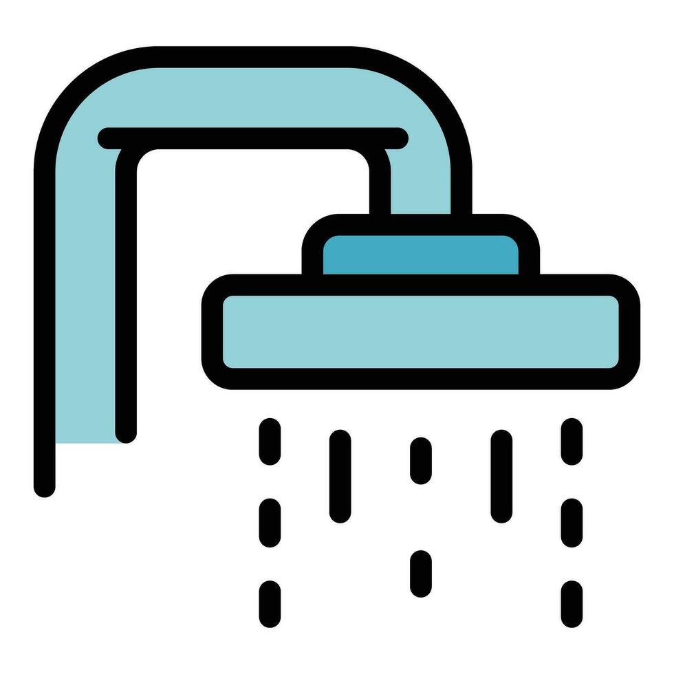 spara dusch vatten ikon vektor platt