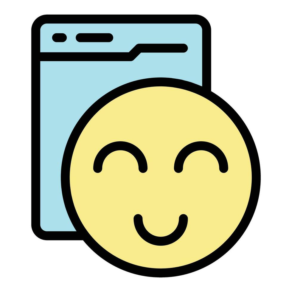 Netz SEO Emoji Symbol Vektor eben